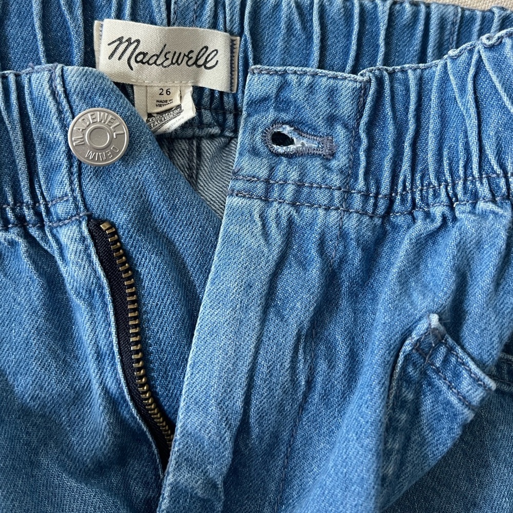 Madewell Women's Blue Denim Shorts Size 26 - Picture 6 of 10